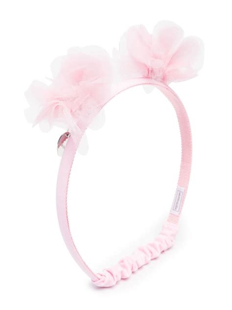 Cerchietto per bambini Tulle con motivo CD Heart color oro